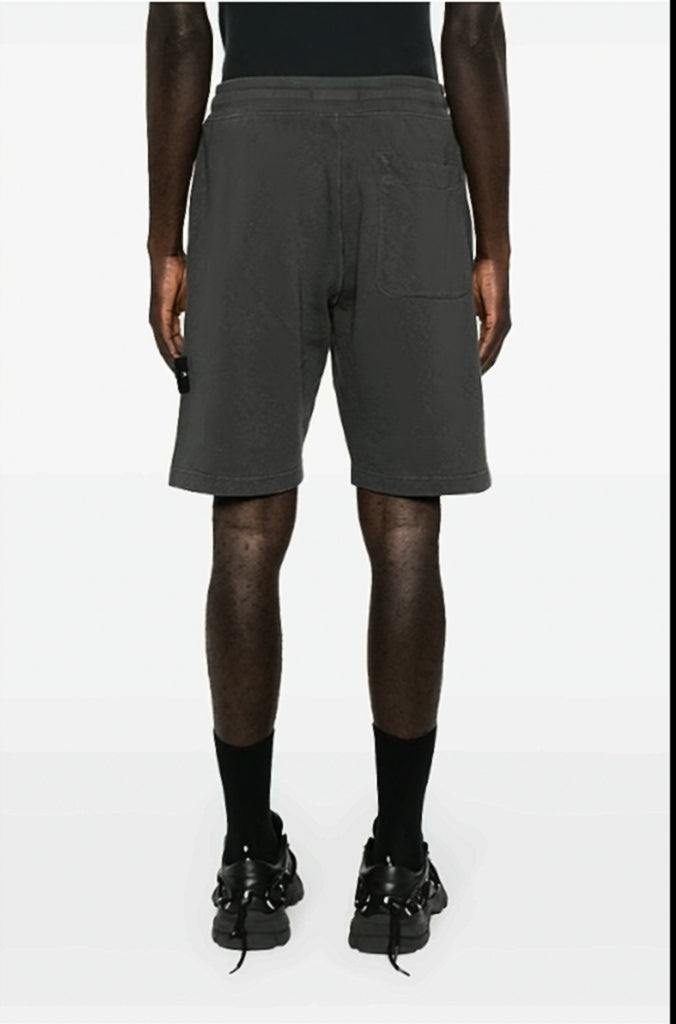 Relaxed Fit Grey Cotton Shorts