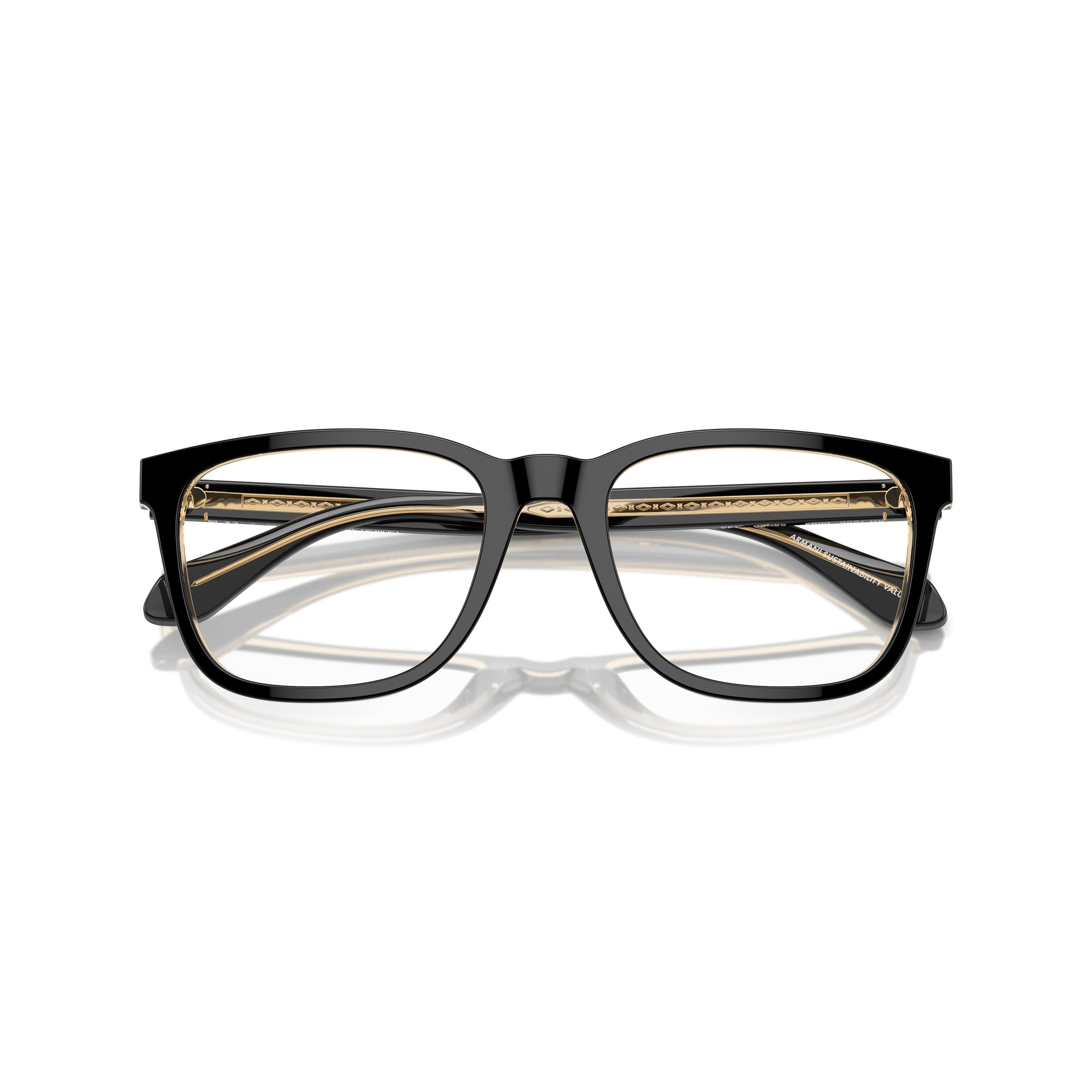 0ar7255 Rectangular Eyeglasses with Bold Acetate Frame