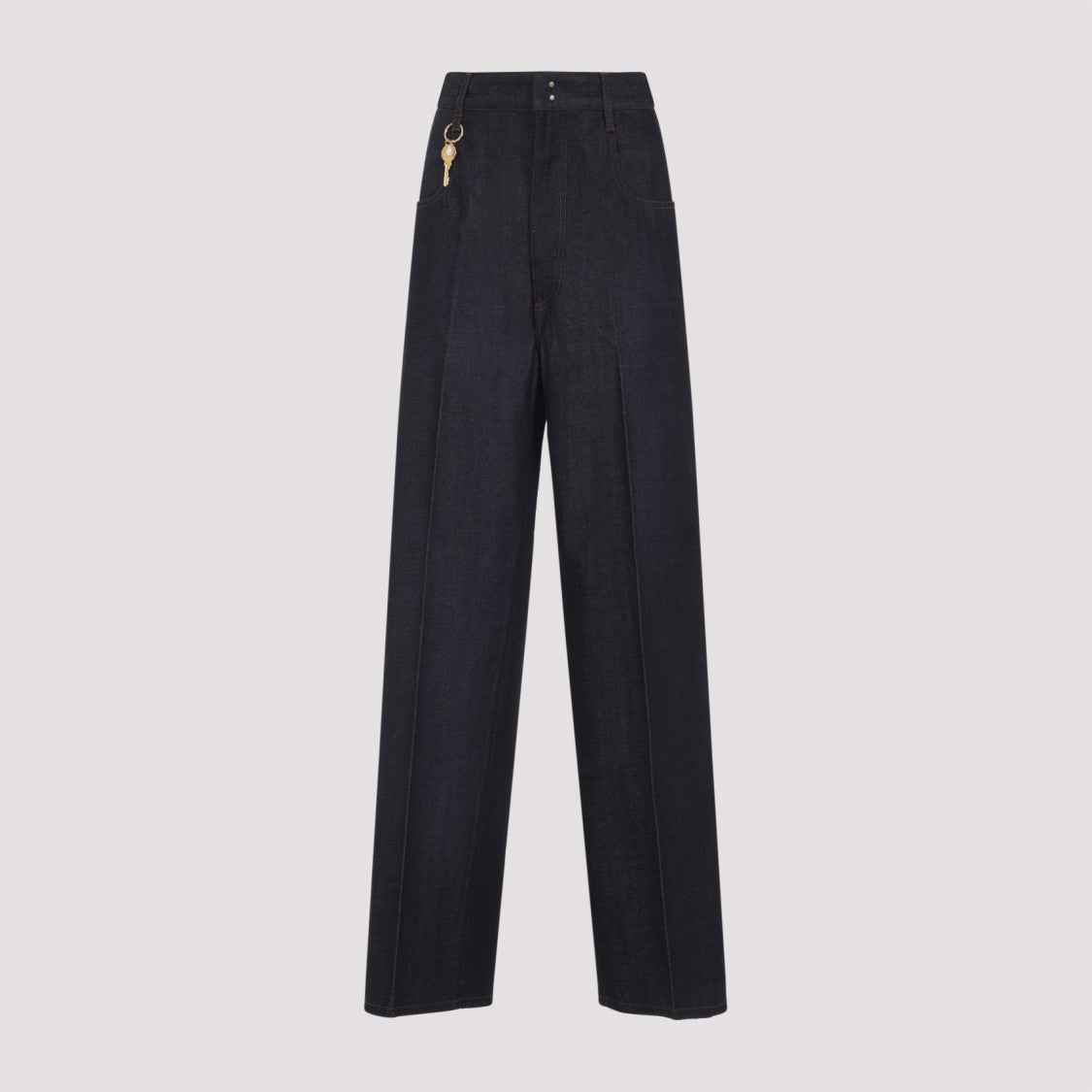 High-Waisted Wide-Leg Carven Jeans