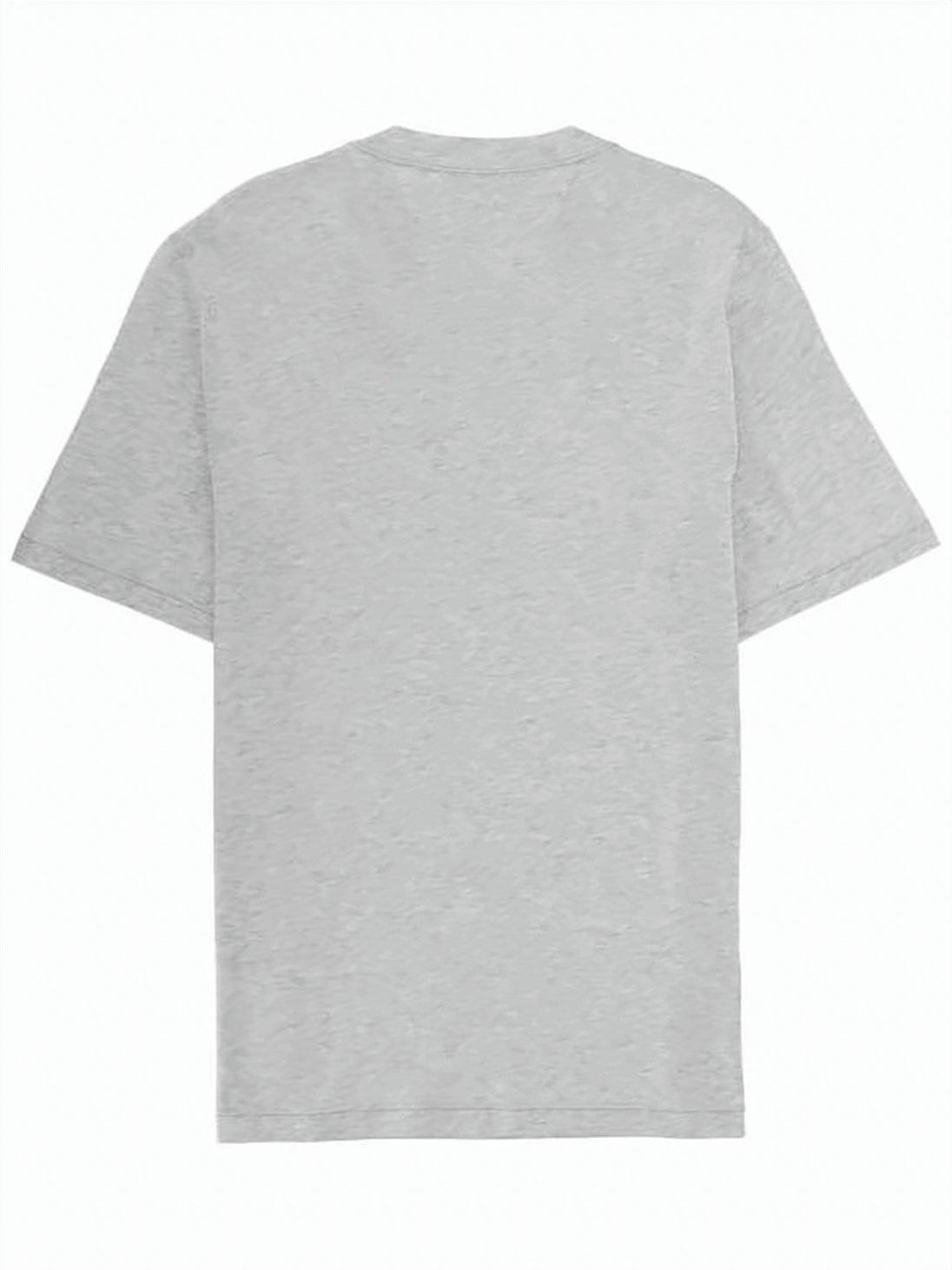 Short-Sleeved Cotton T-Shirt with Subtle Embroidery