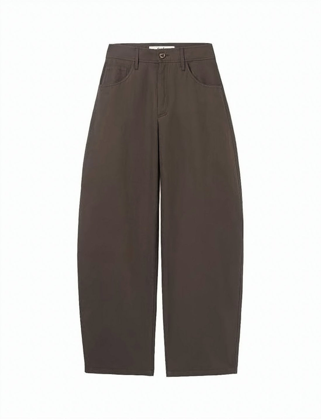 High-Waisted Wide-Leg Pants With Textured Surface