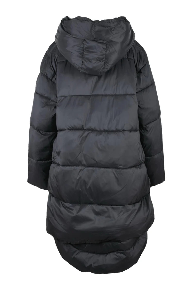 Long Down Jacket - Black