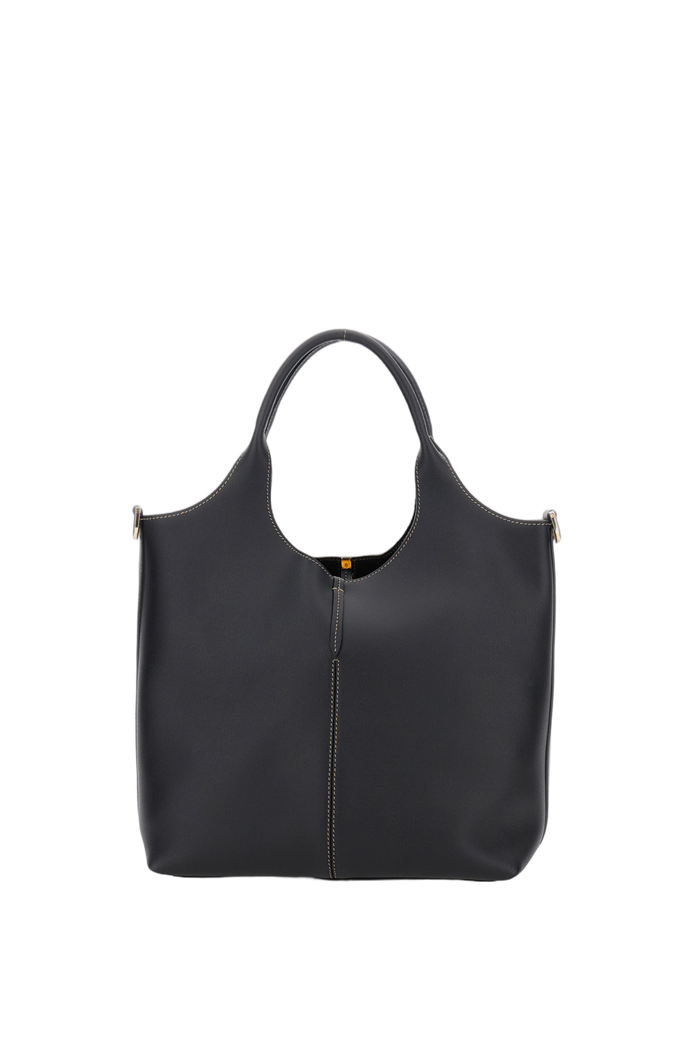 Smooth Calfskin Leather Bag With Engraved Logo