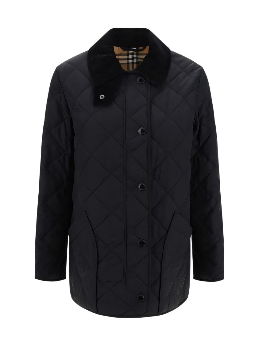 Diamond-Quilted Padded Jacket