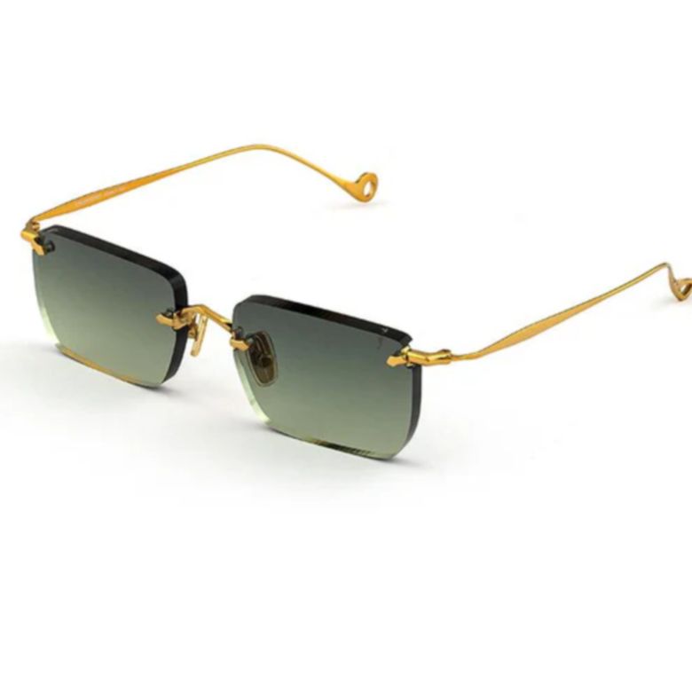 Etherege C.4-52 Rimless Rectangular Sunglasses with Gradient Lenses