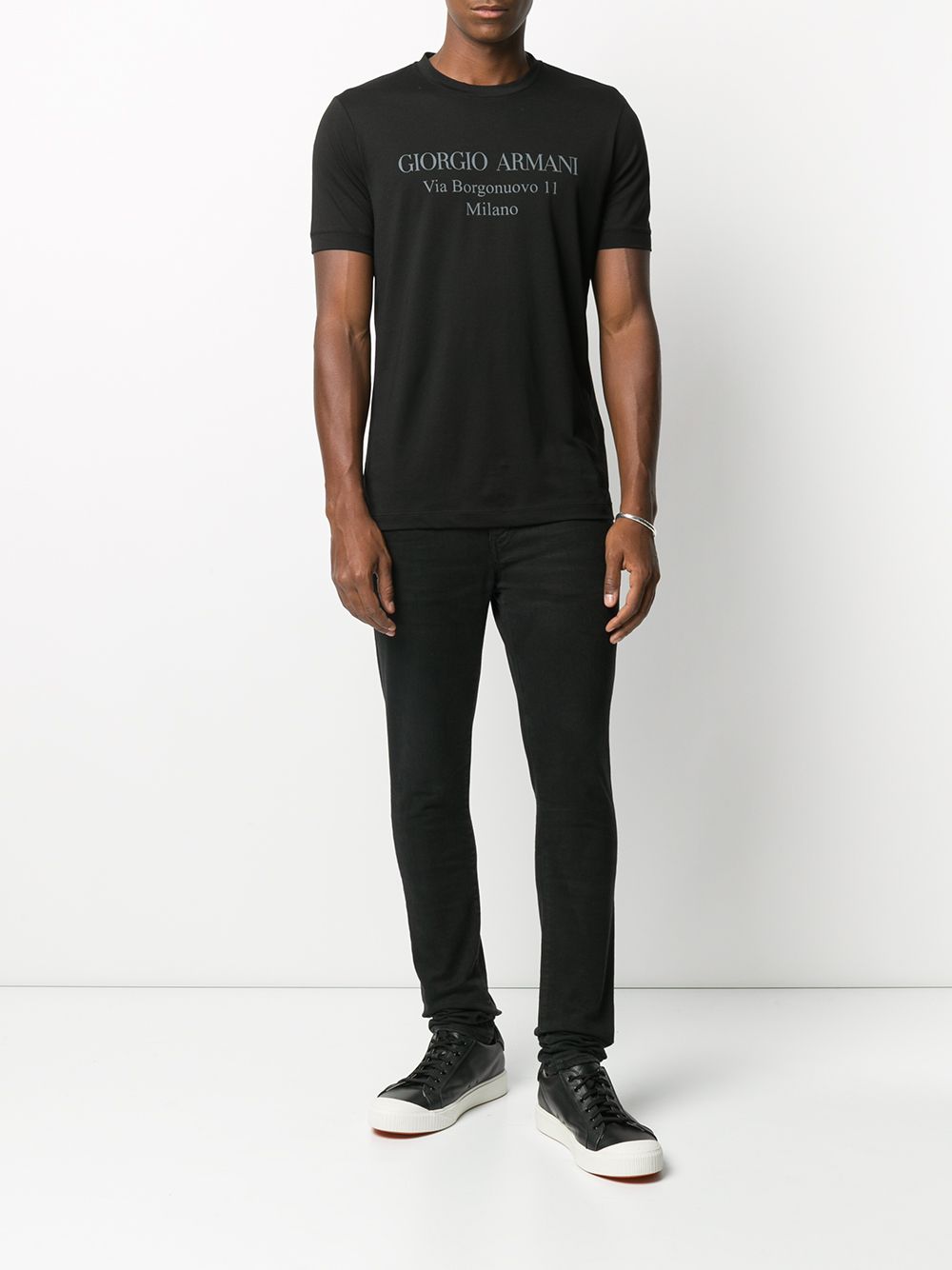 Crew Neck Black T-Shirt