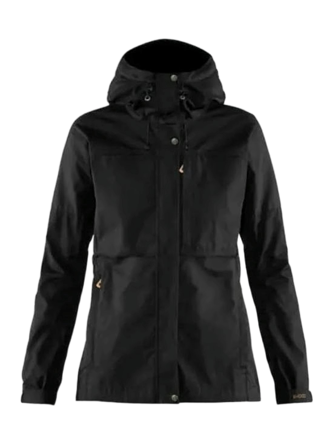 Black Casual Jacket with Adjustable Hood