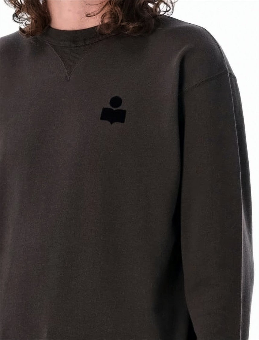 Relaxed-Fit Long-Sleeve Sweatshirt with Embroidered Detail