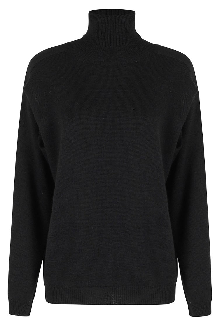 Cut High Neck Sweater