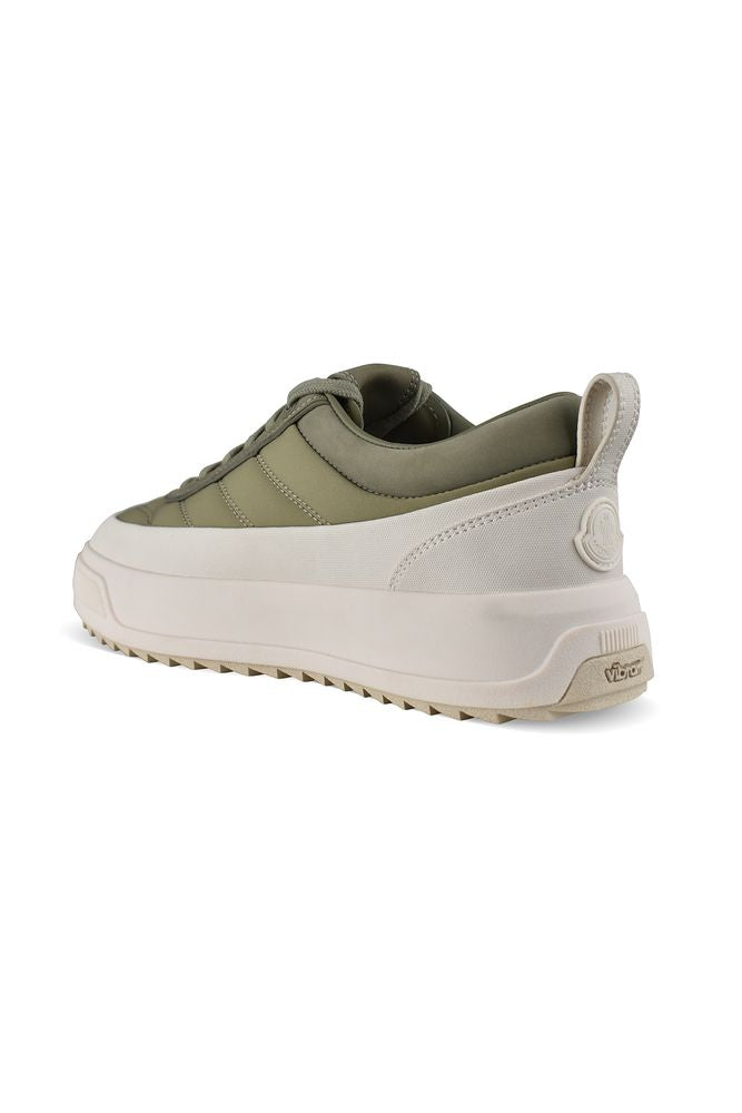Khaki Green Nubuck Leather Sneakers