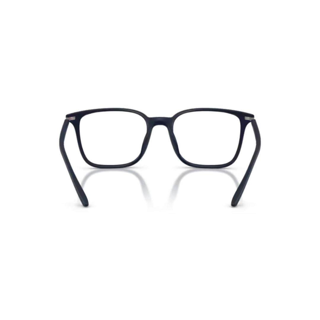 0ea3242u Rectangular Black Eyeglasses with Metallic Accents