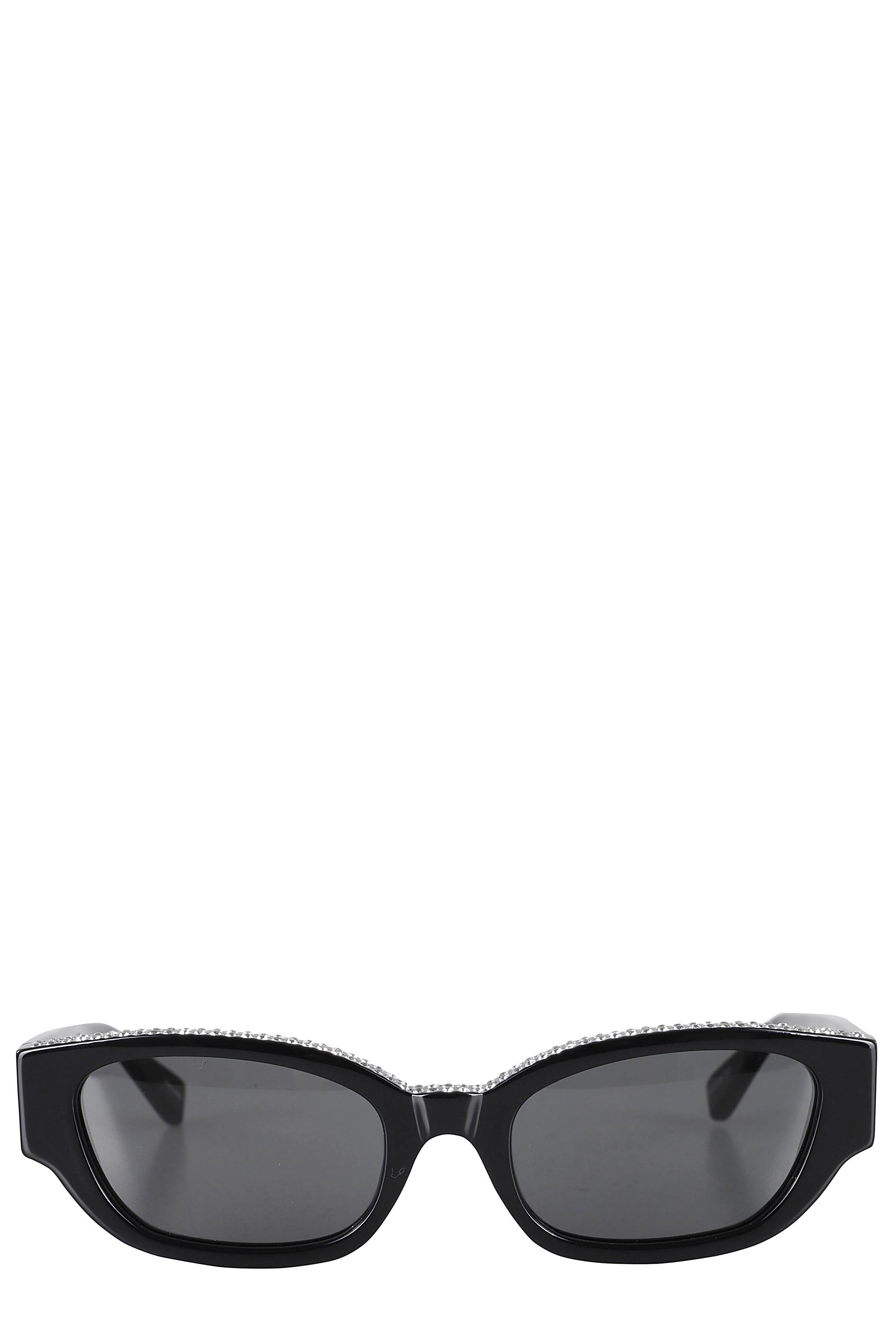 Black Cat Eye Crystal Glasses