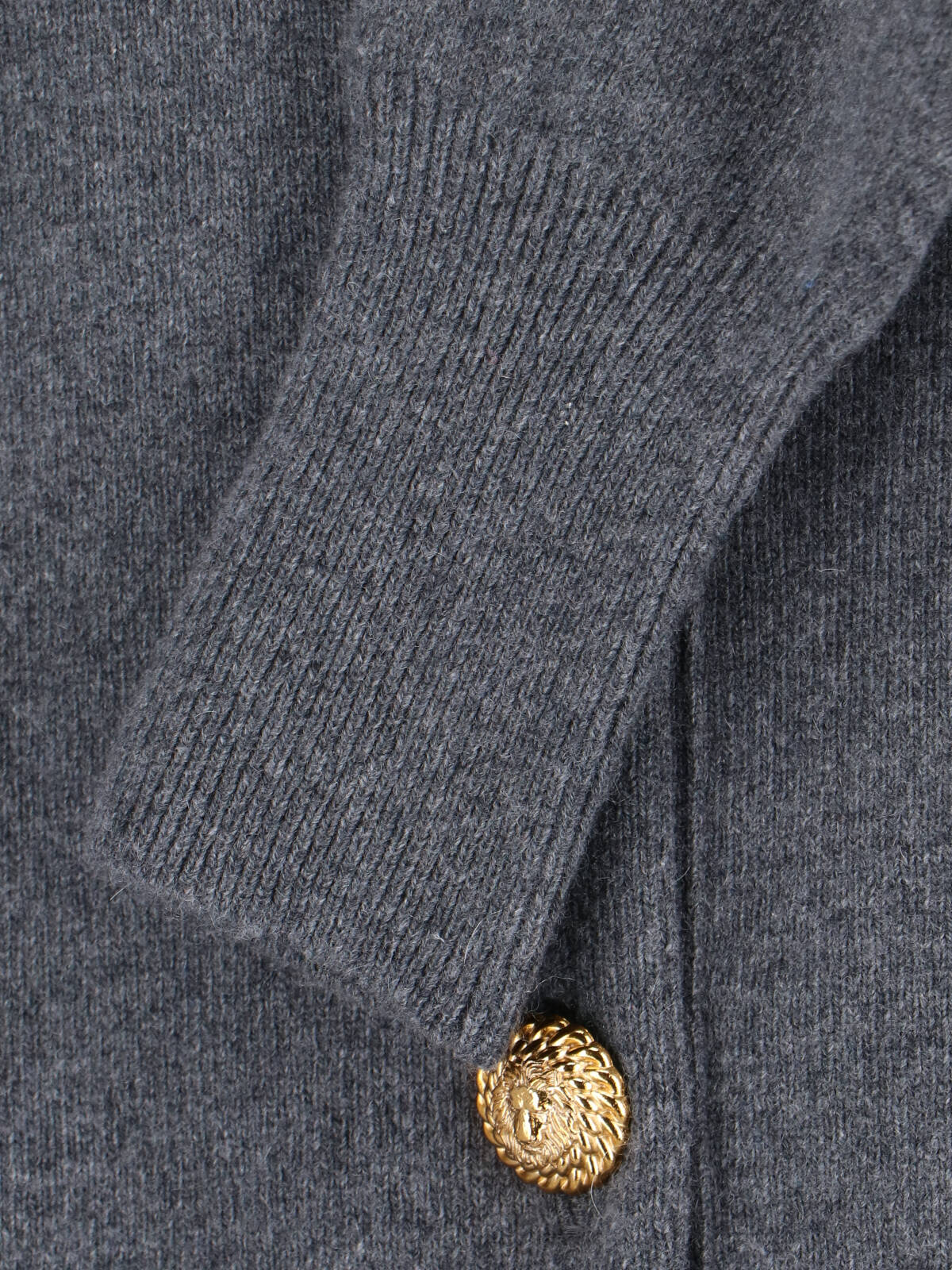 Cashmere Blend Cardigan – Grey
