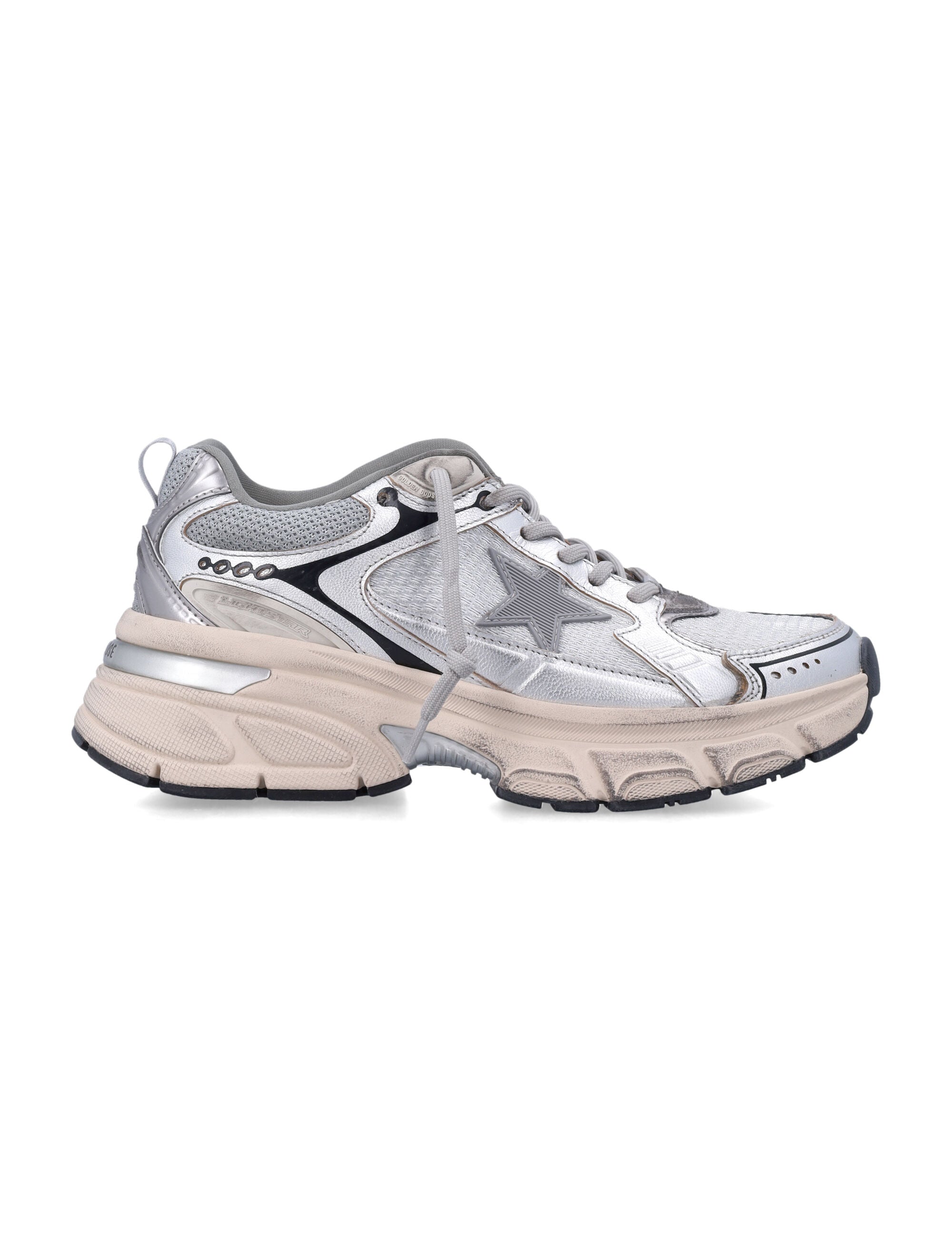 Golden Goose Lightstar Women'S Mesh And Nappa Sneakers