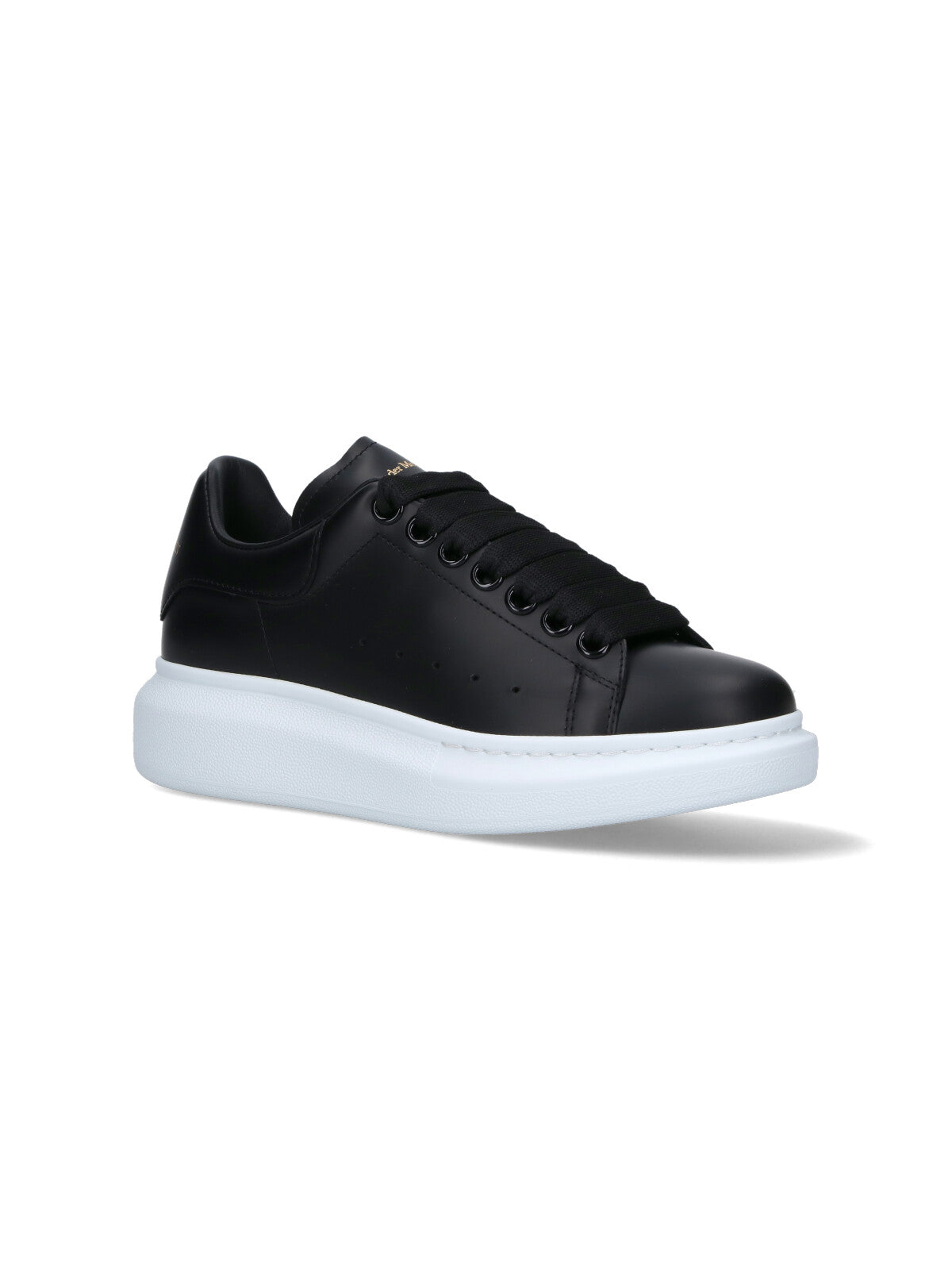 "Oversize" Sneakers, In Black Calfskin