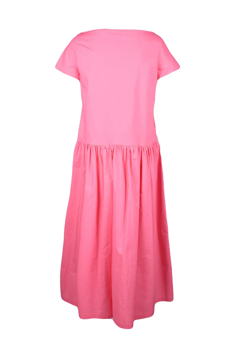 Long Cotton Dress - Pink