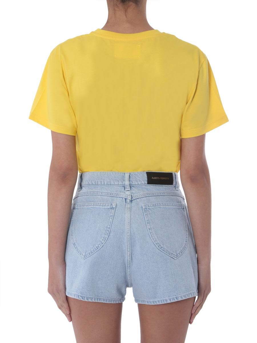 Sequin 'Love Me' Crew Neck T-Shirt