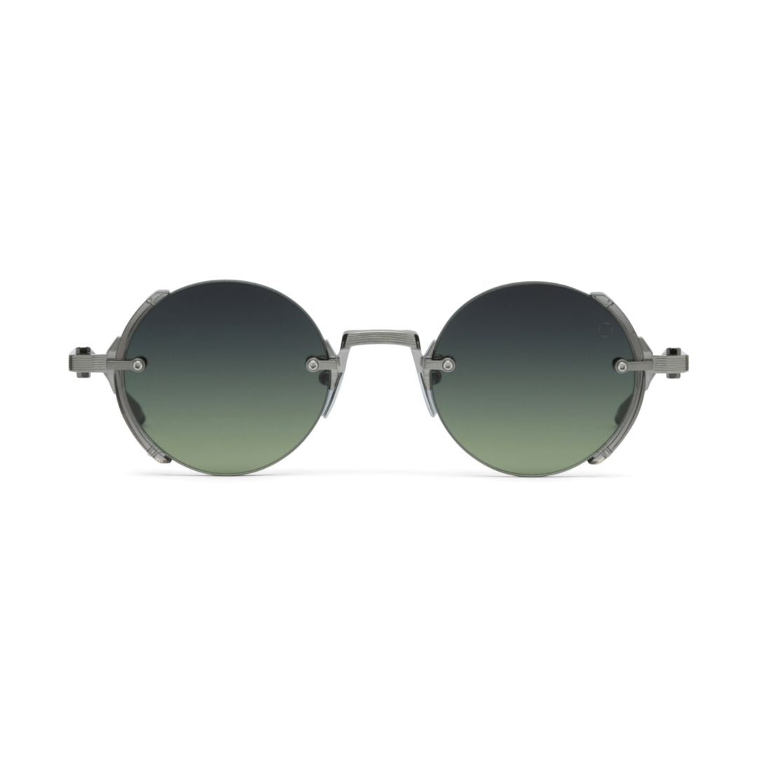 Jupiter Gradient Tint Round Lenses with Metallic Frame