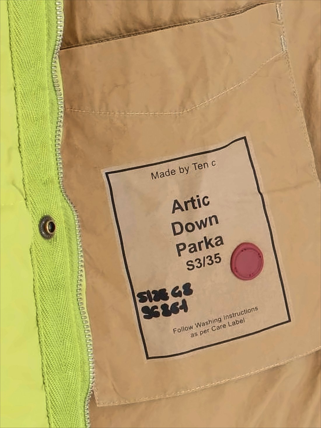 Lime Green Quilted Padded Jacket