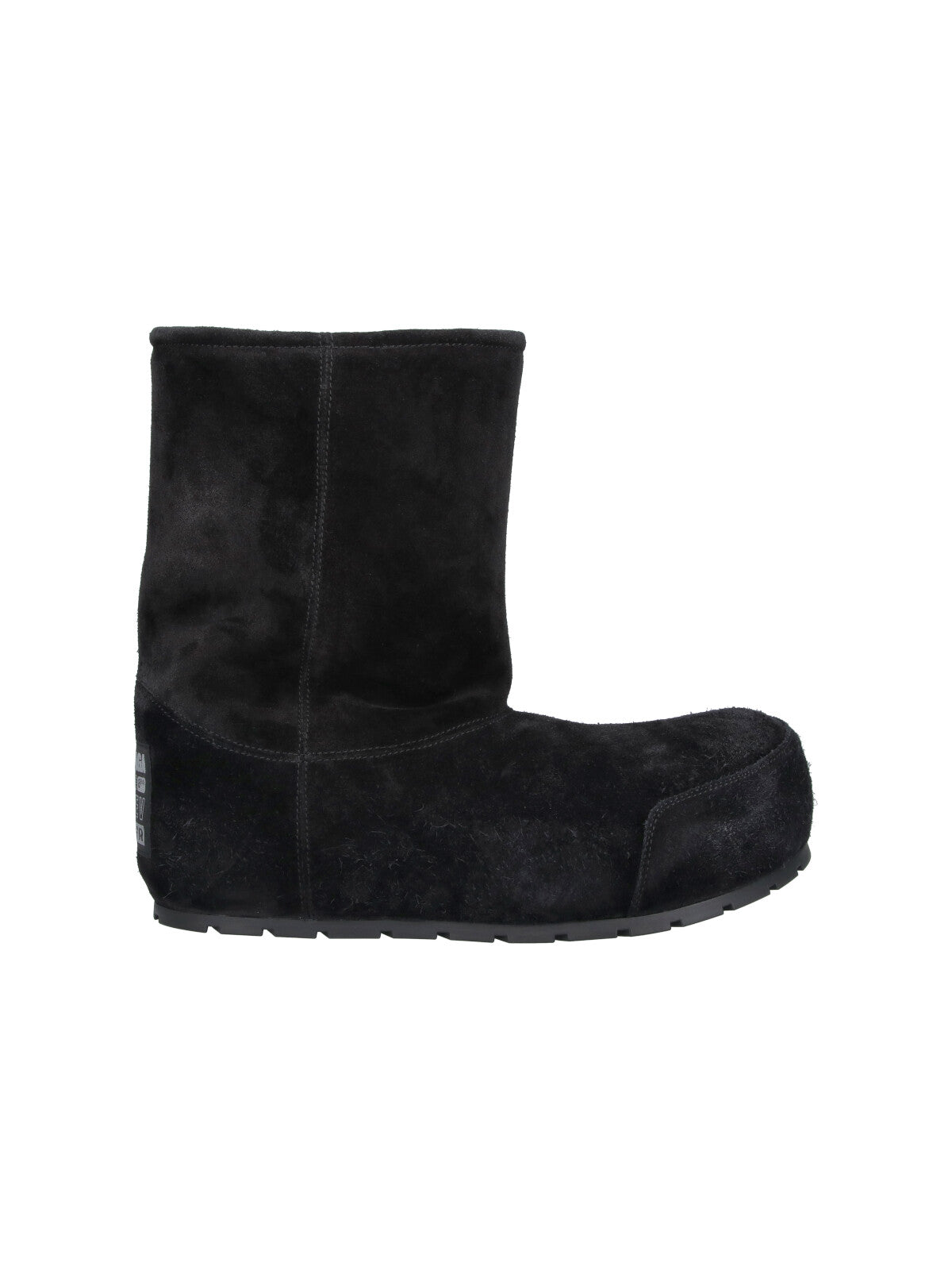 Black Distressed Dumbo Suede Ankle Boots