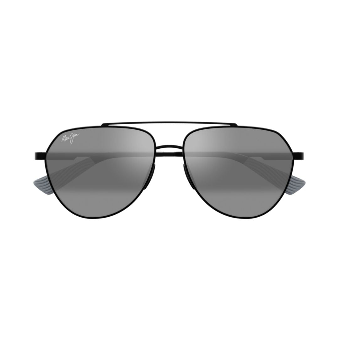 Waiwai Aviator Sunglasses with Slim Black Metal Frame
