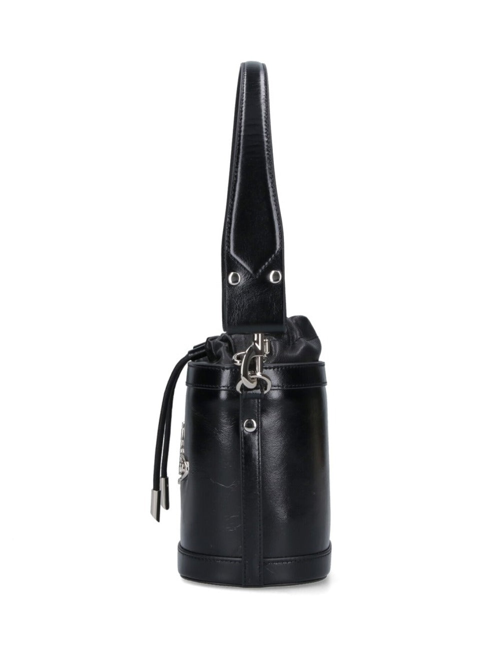 Structured Bucket Bag With Drawstring Closure