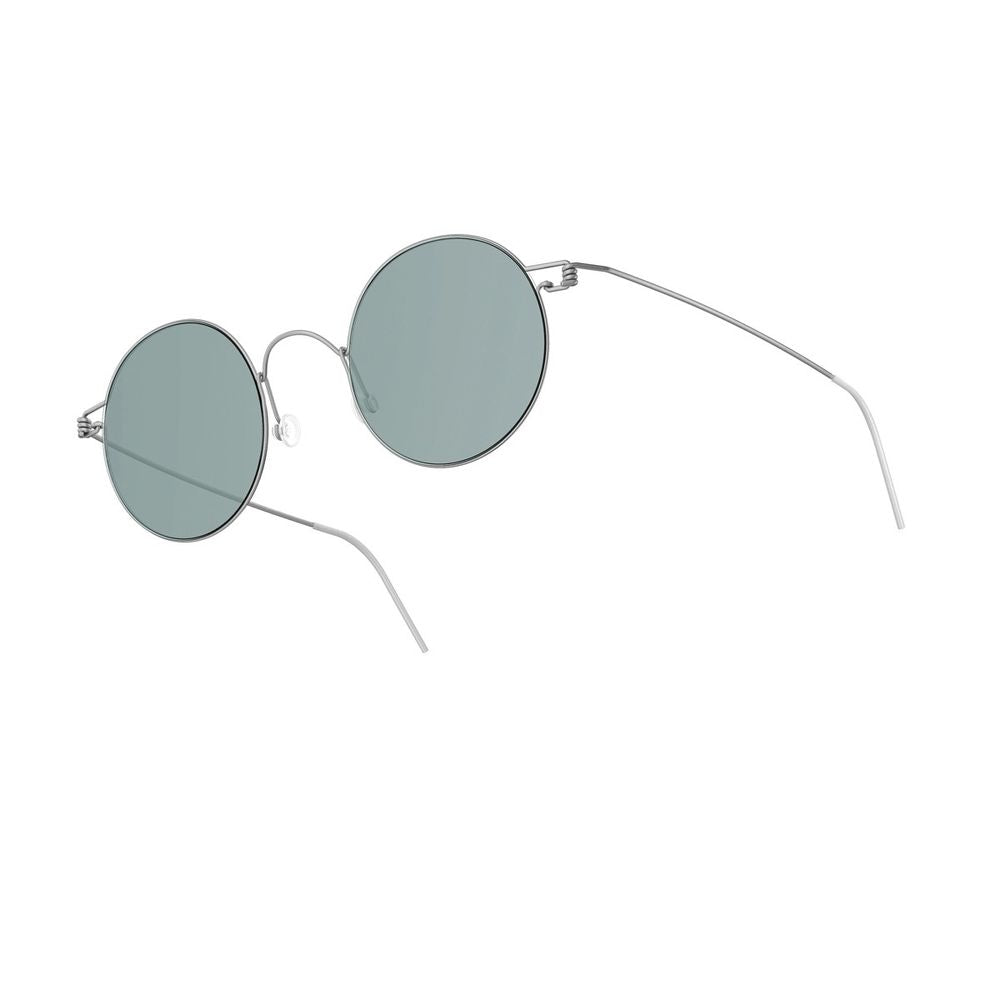 Sun Titanium Rim 8222 Colour 10/10/10/Sl112 Silver Round Titanium Rim Sunglasses