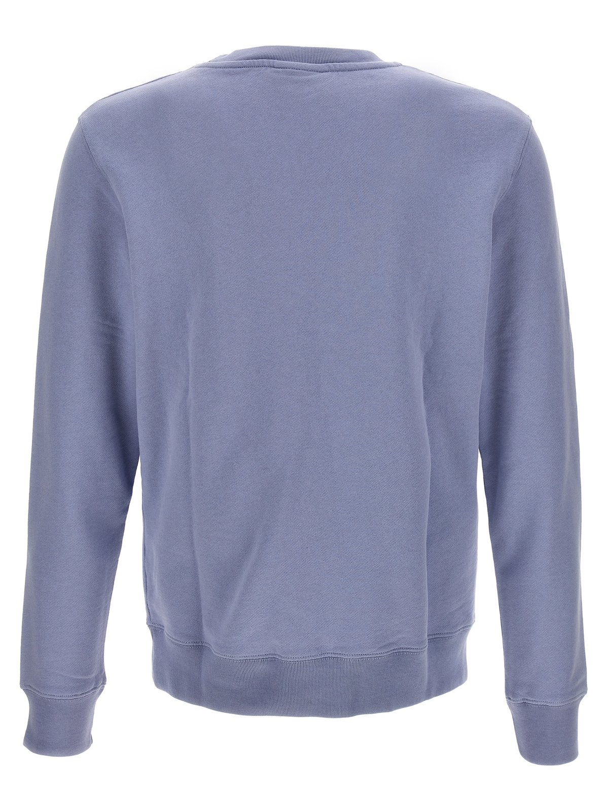Long-Sleeve Crewneck Sweatshirt with Embroidered Fox Emblem