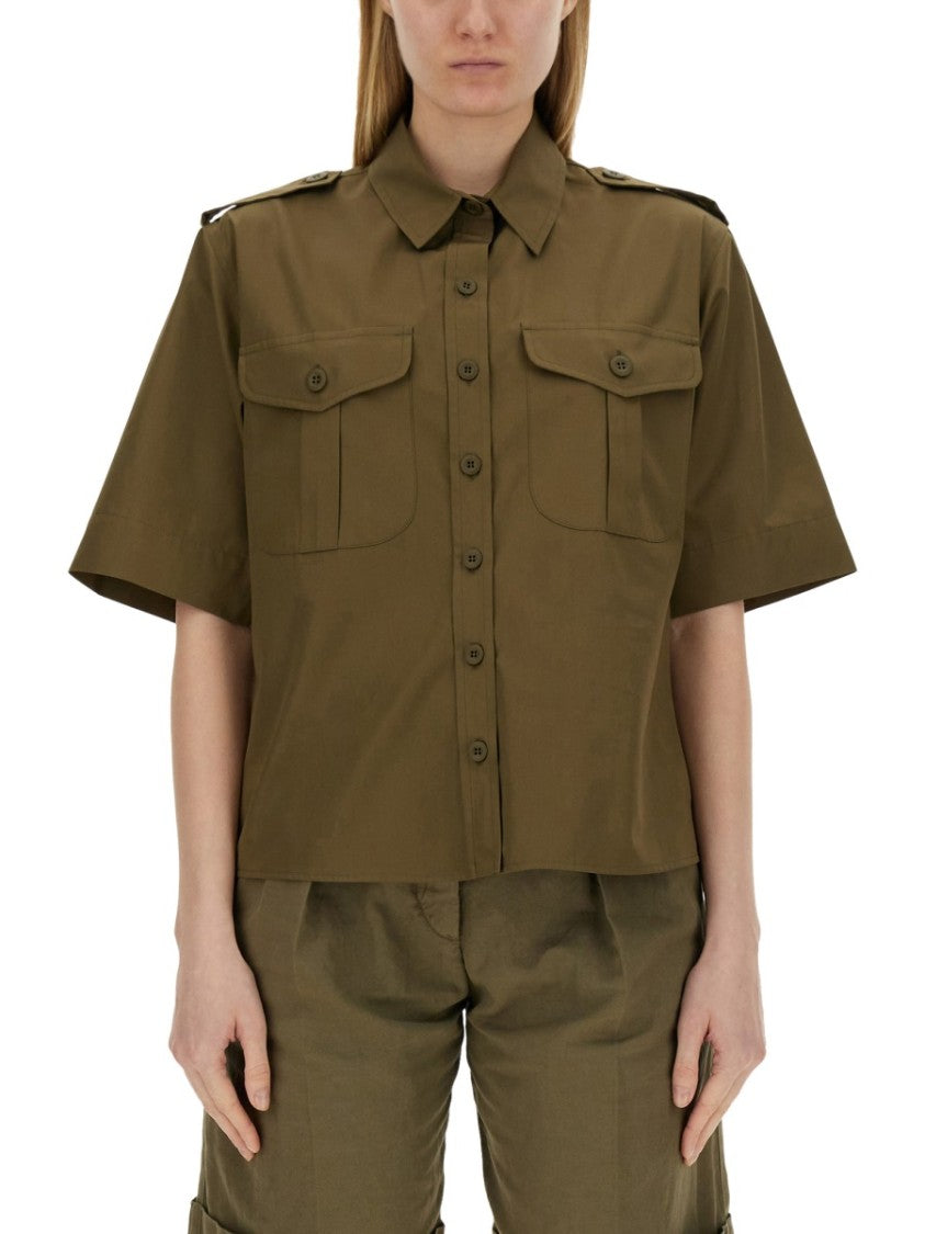 Short-Sleeved Cotton Shirt