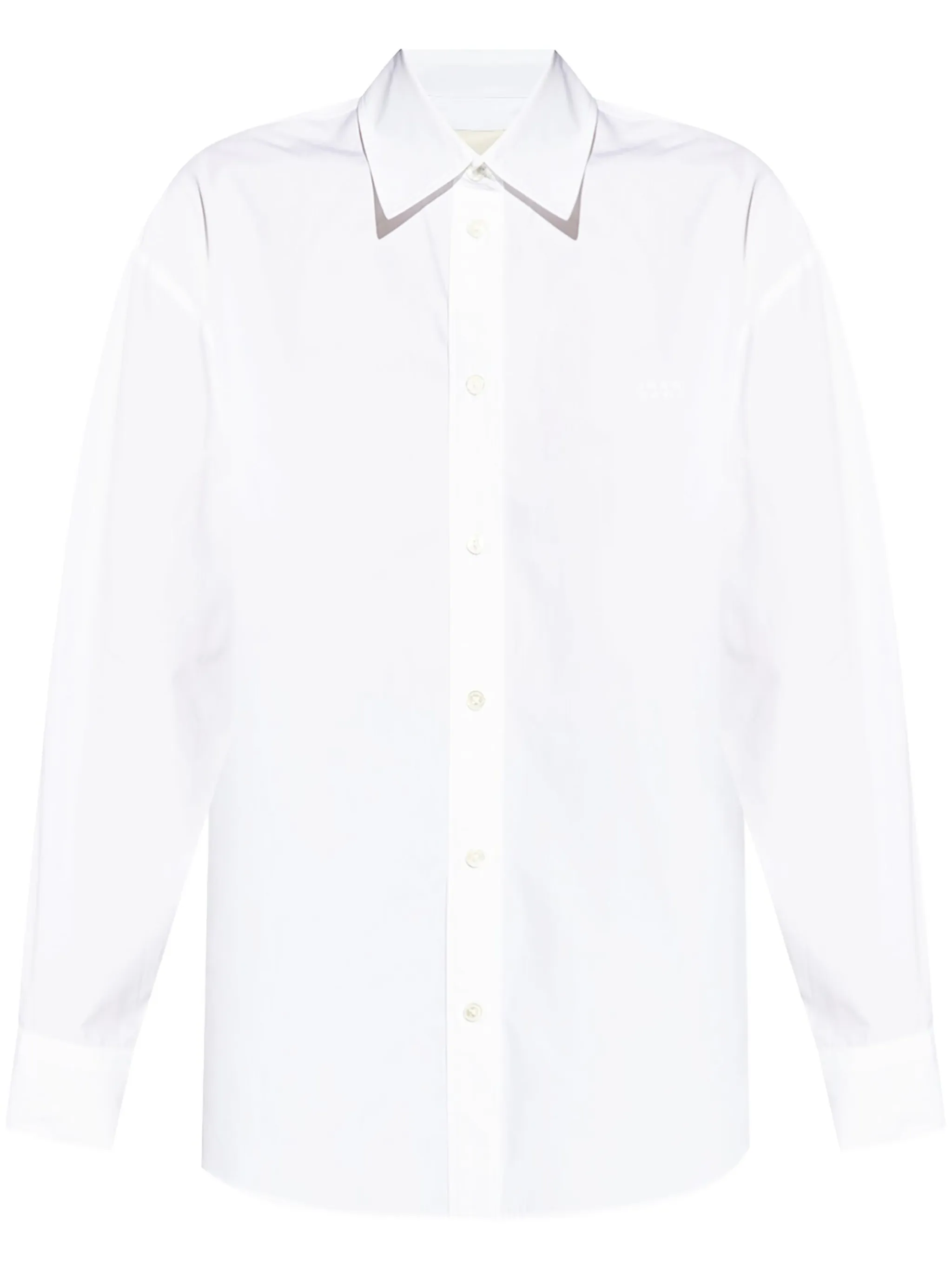 White Fabriza Pointed Collar Shirt