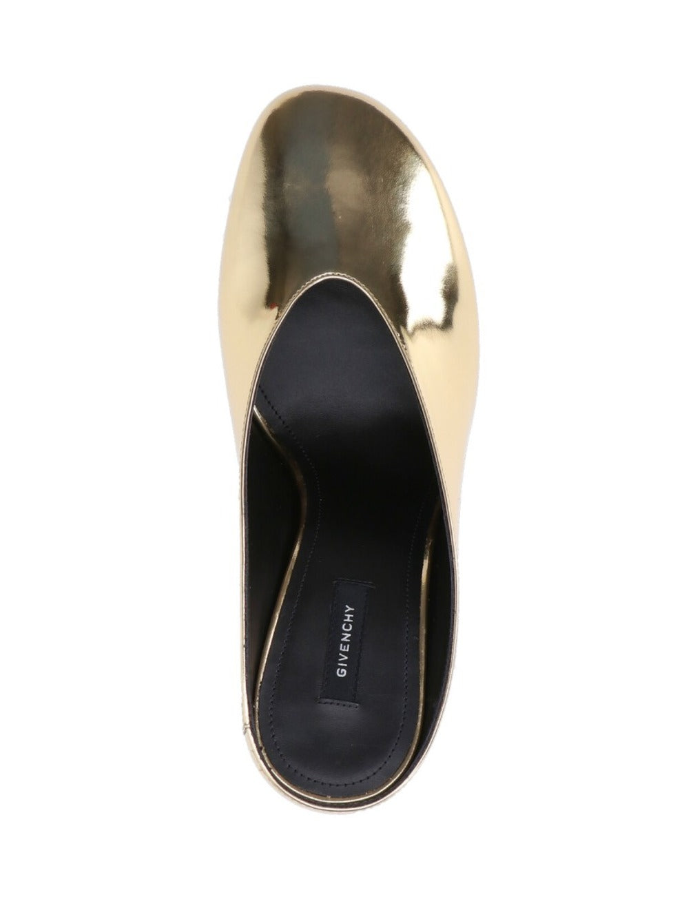 Pointed Toe Golden Mule