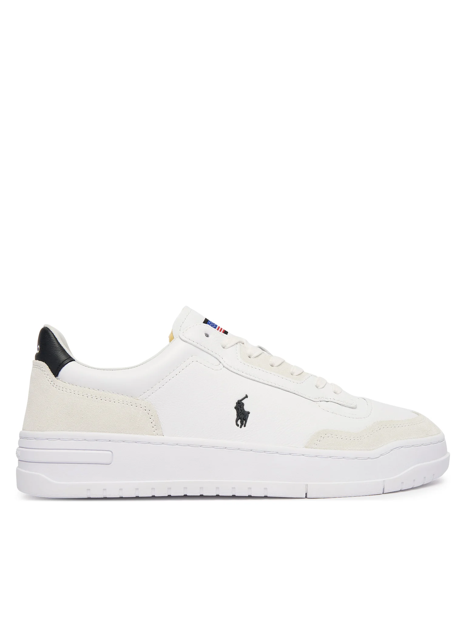 Low-Top Sneakers with Suede Overlays