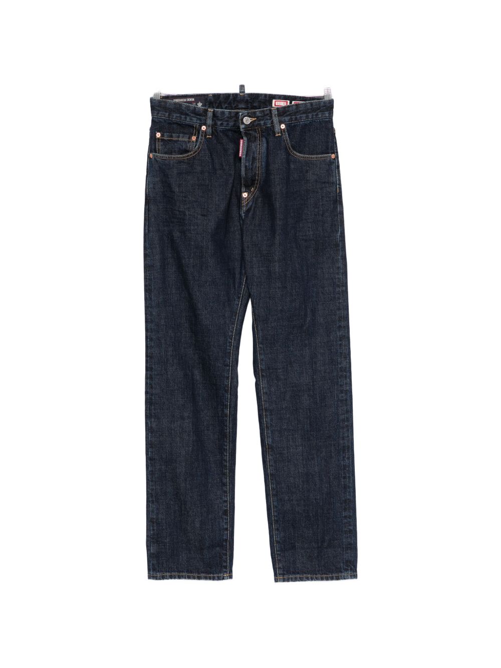 Dark Indigo Straight-Leg Denim Jeans