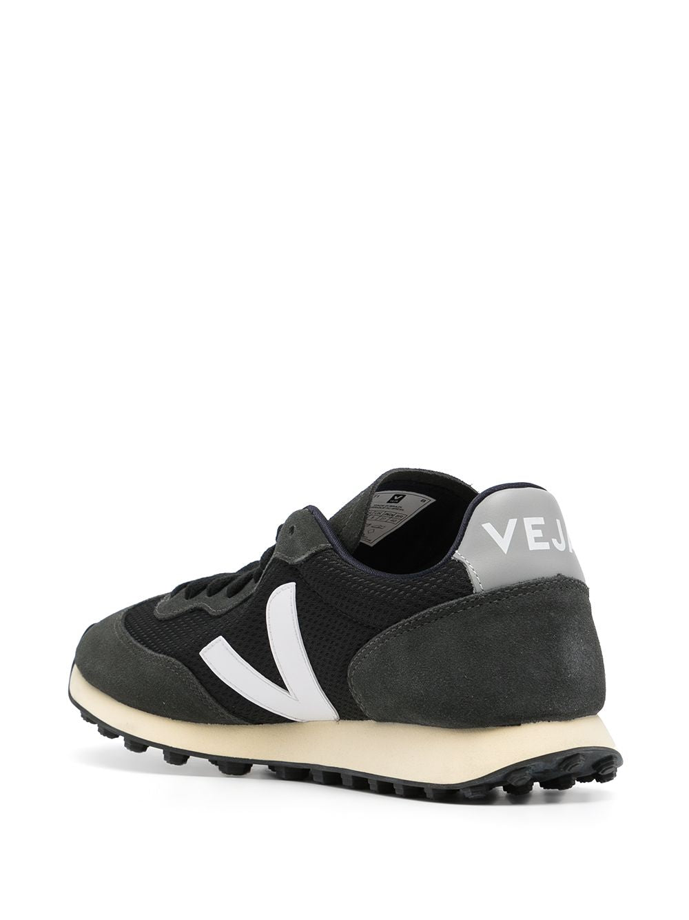 Black Mesh and Suede Sneakers