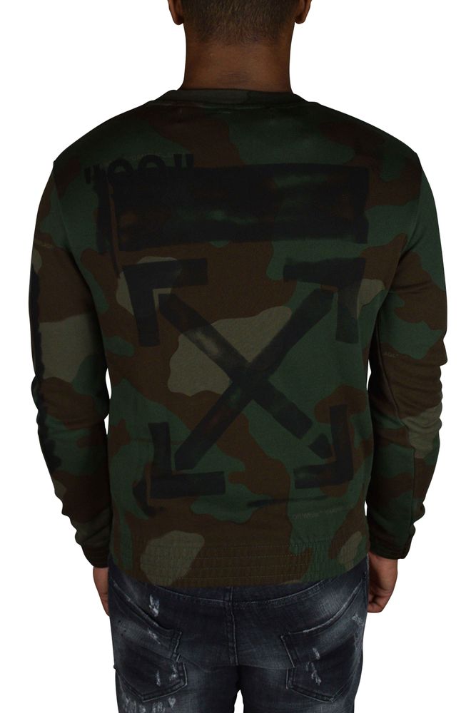 Bluza dresowa khaki moro z kultowym brandingiem