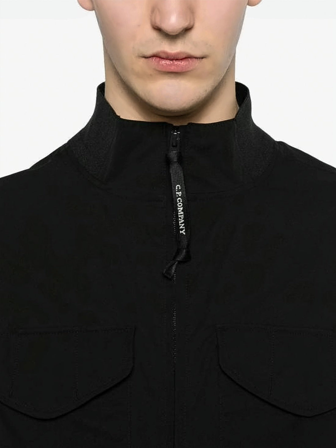 Zip-Closure Minimalist Jacket with Flap Pockets