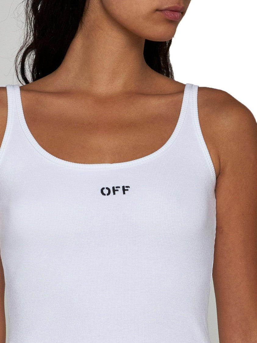 Logo Tank Top – White