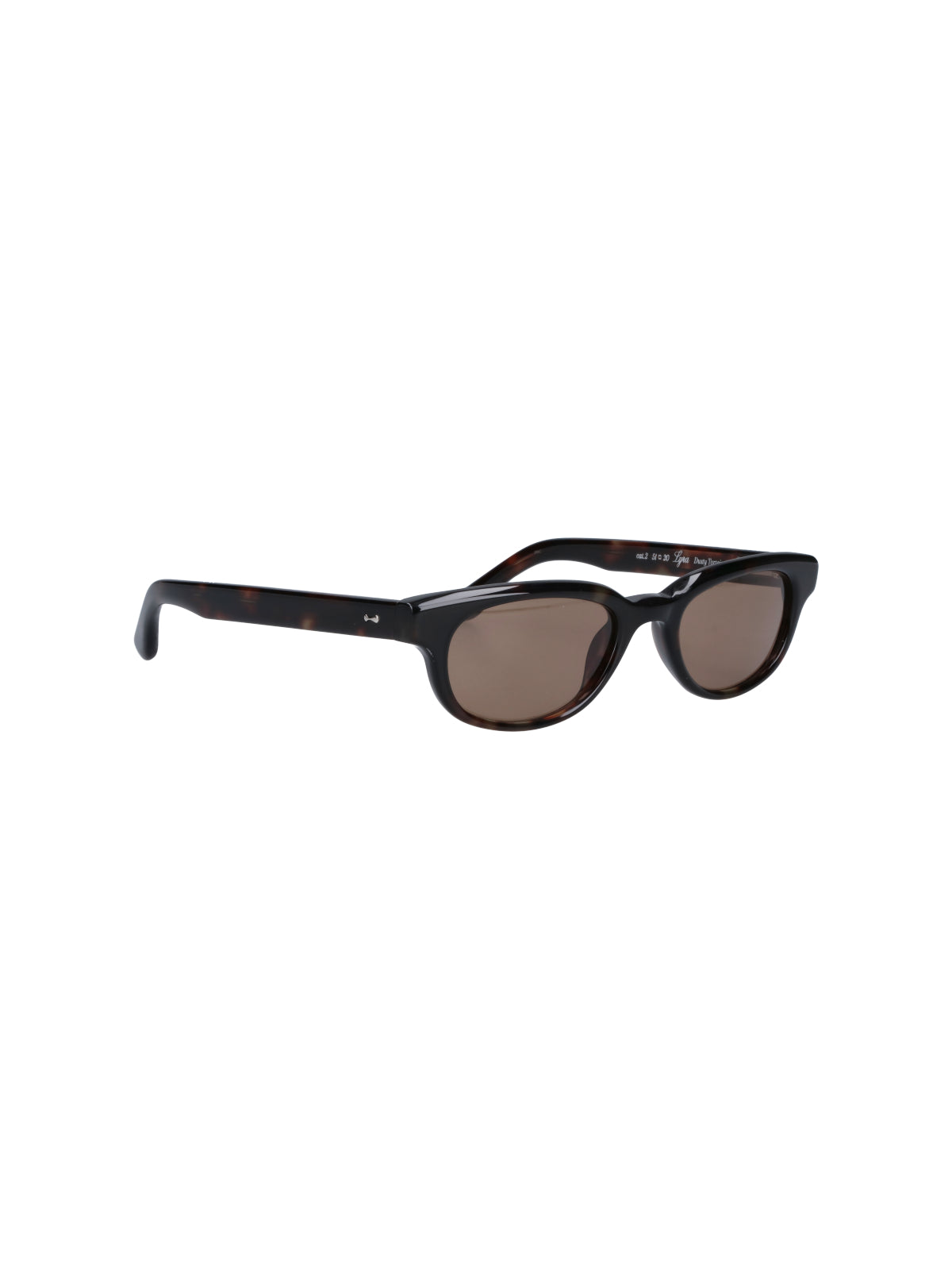 Brown Lyra Tortoiseshell Acetate Minimalist Sunglasses