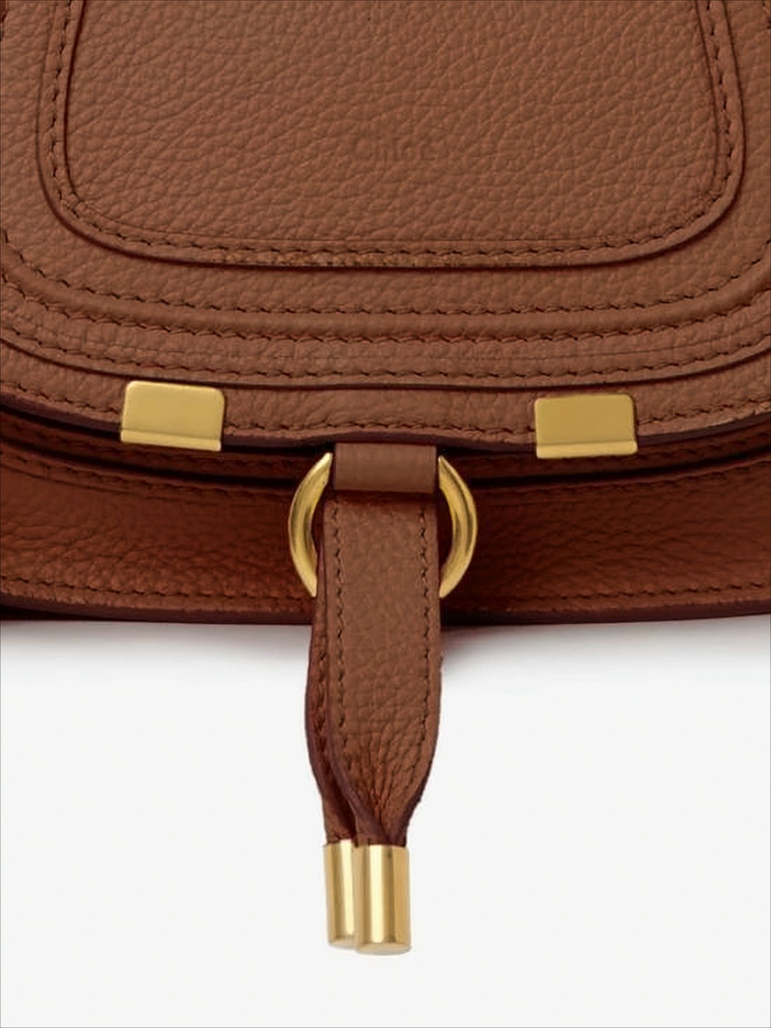 Structured Brown Calf Leather Tote Bag