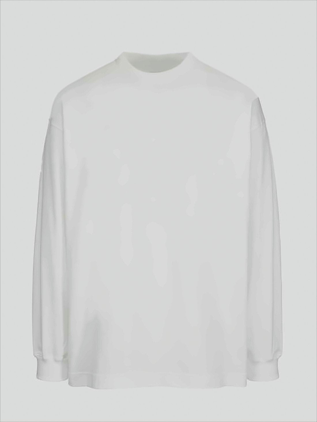 White Relaxed Fit Long-Sleeve T-shirt