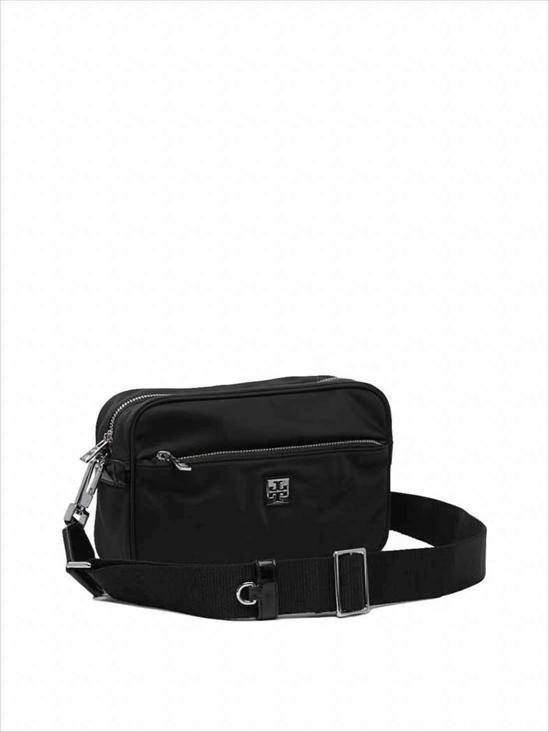 Rectangular Crossbody Bag with Zippered Compartments
