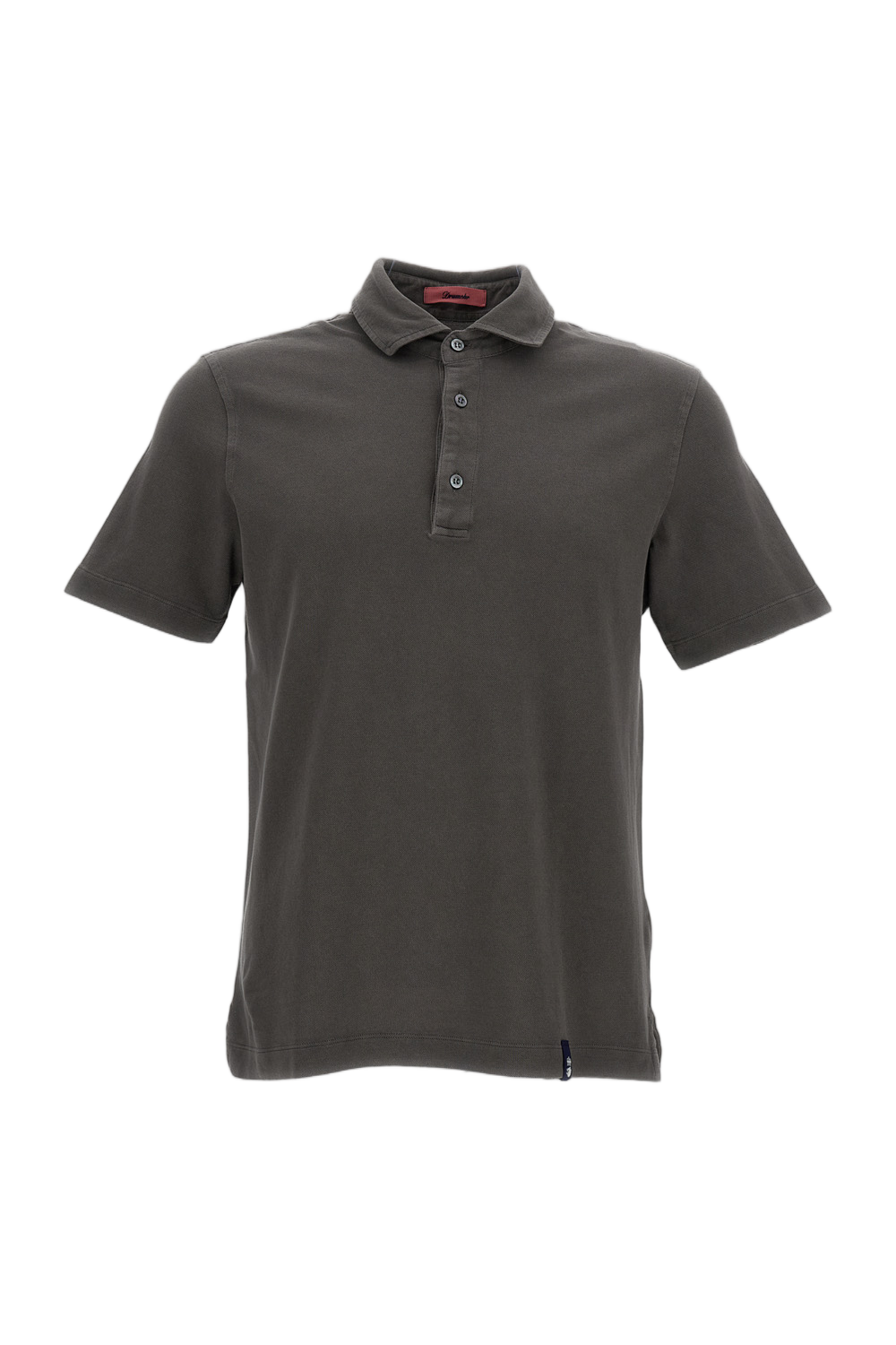 Sophisticated Grey Polo Shirt with Classic Collar