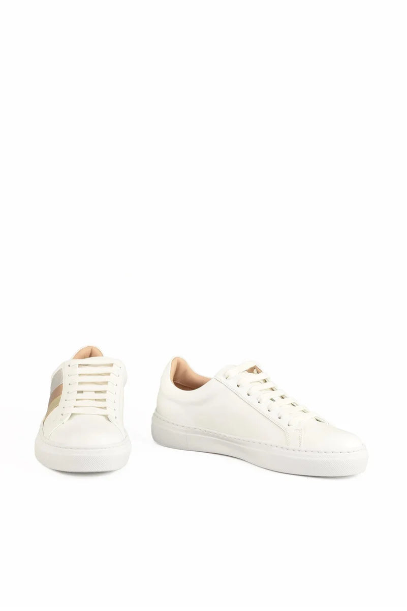 Leather Sneakers - White