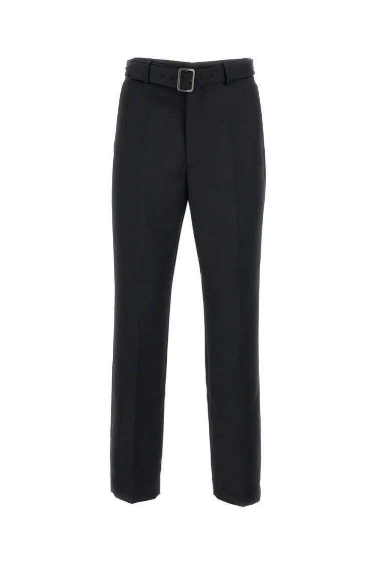 Tailored Black Trousers With Front Zip