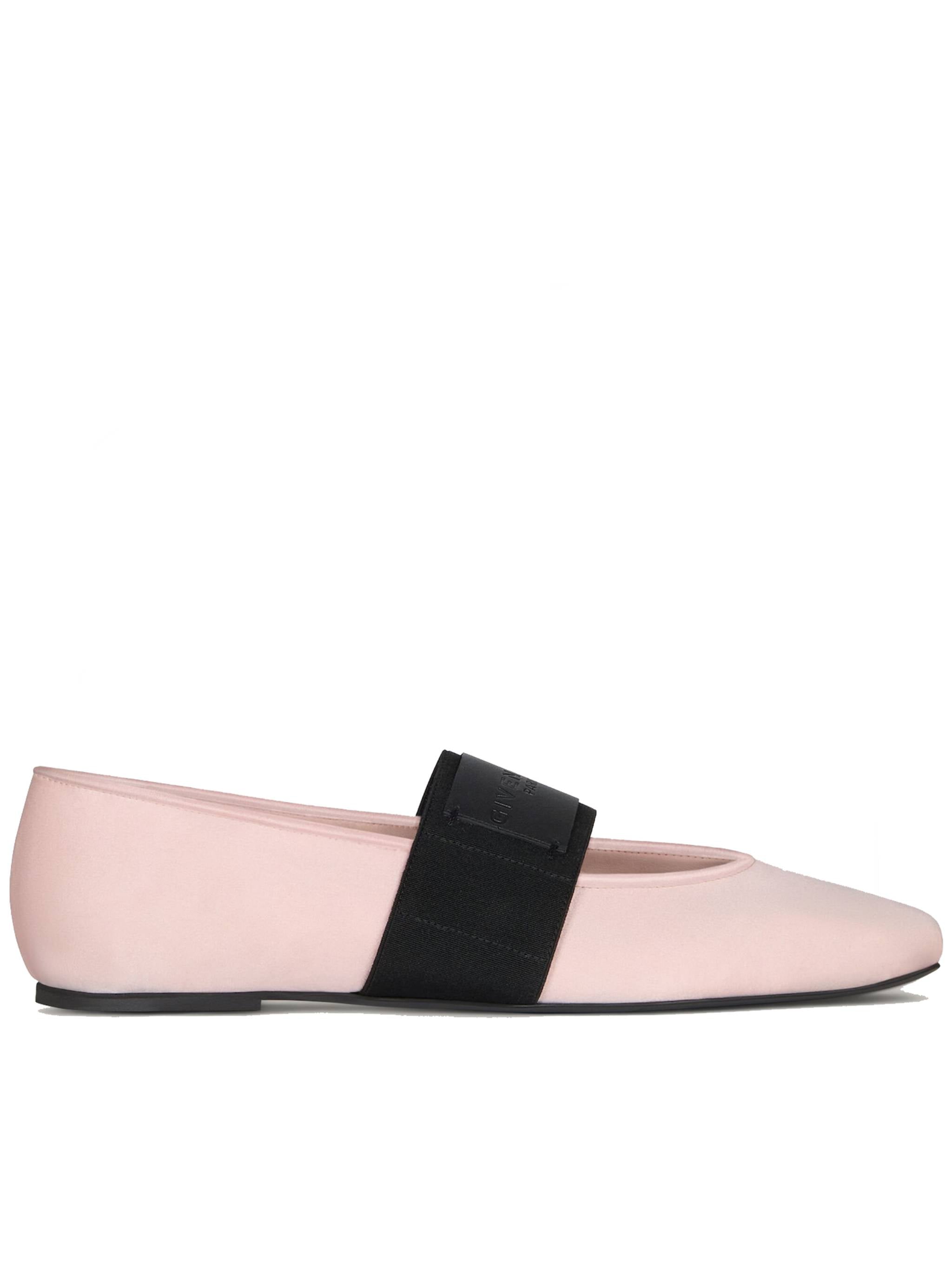 Sliced Square Pointed Pink Ballerina Flats