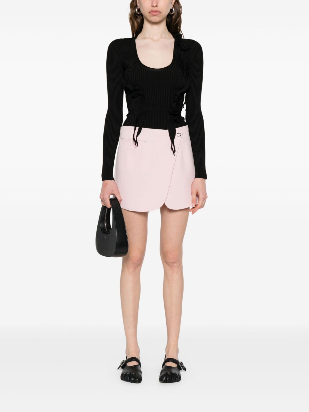 Mini Skirt with Overlapping Panels