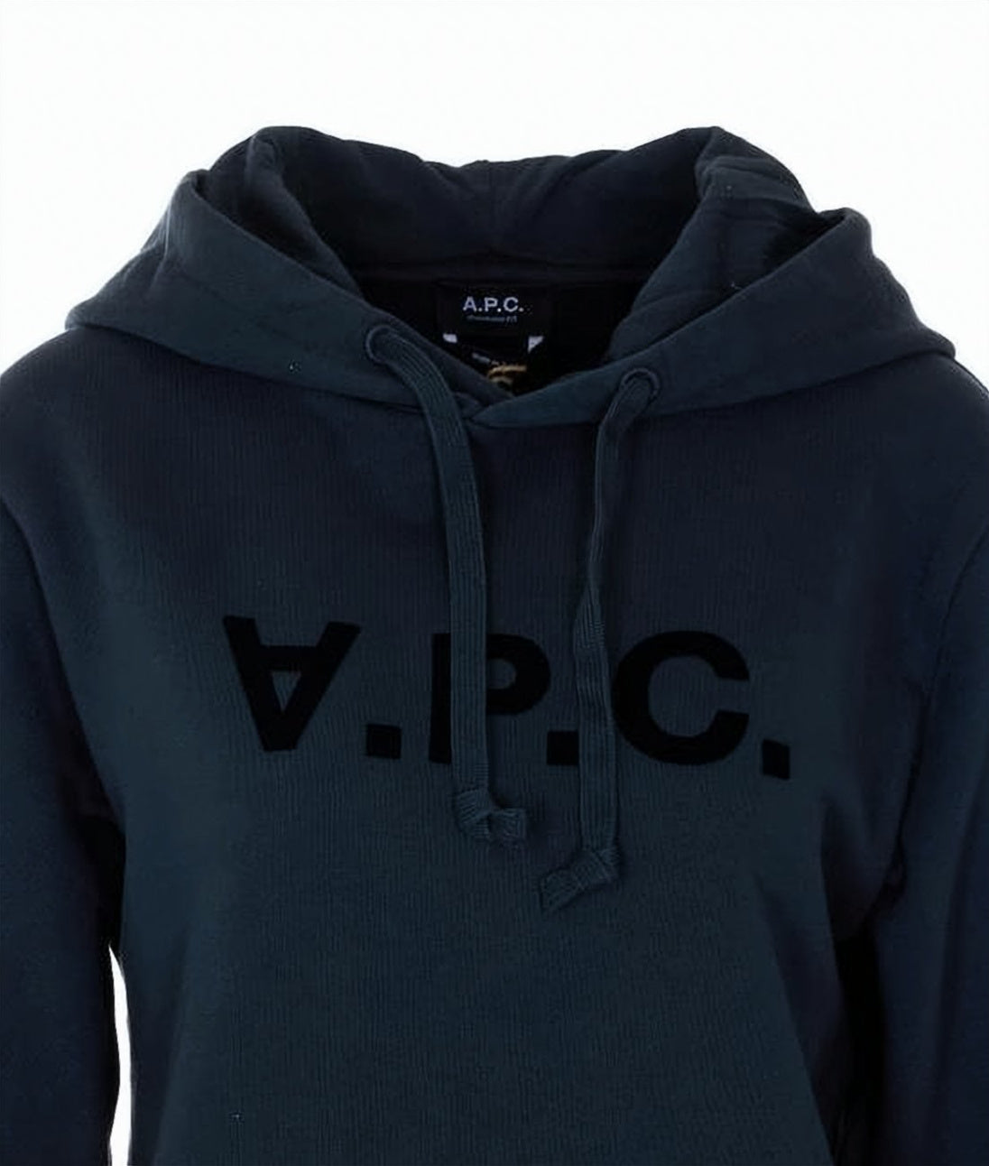 Classic Pullover Hoodie with Velvet-Textured Logo