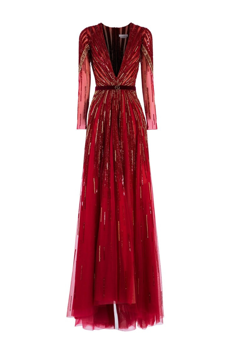 Embroidered Long Dress