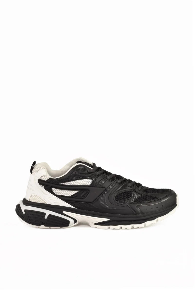 Fabric Sneakers - Black/White