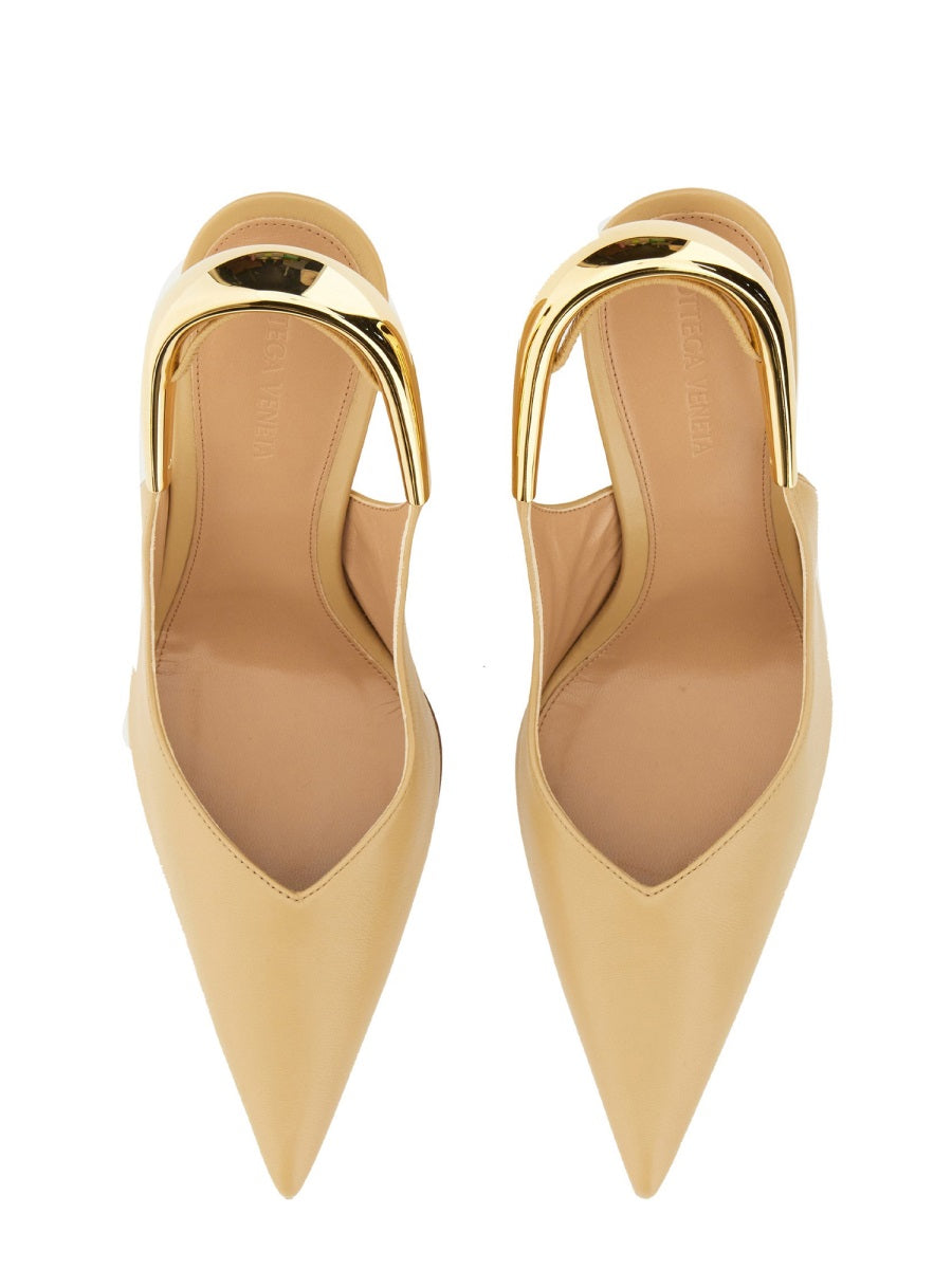 Pointed Toe Slingback Pumps with High Heel